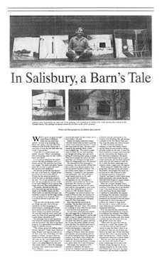 In Salisbury, a Barn's Tale article